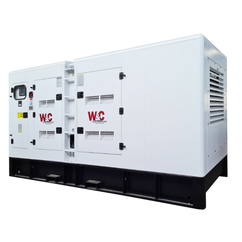 290kVA Welling & Crossley Hyundai diesel generator with acoustic canopy for high-load farm machinery
