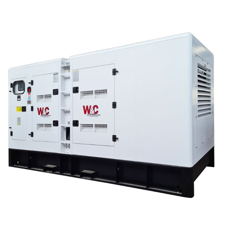 506kVA Welling & Crossley Hyundai diesel generator with acoustic canopy for large-scale farm machinery