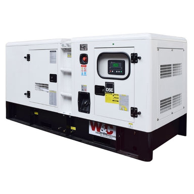 80kVA Welling & Crossley Cummins diesel generator ED80CuYE with acoustic canopy and baseframe